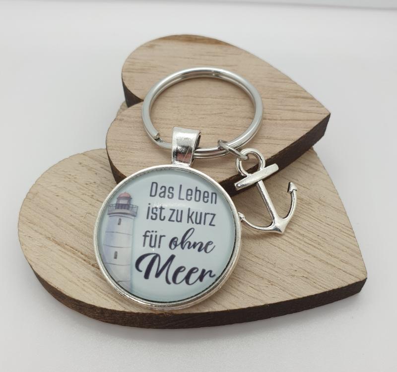 Schlüsselanhänger Das Leben ist zu kurz für ohne Meer Schlüsselanhänger Das Leben ist zu kurz für ohne Meer