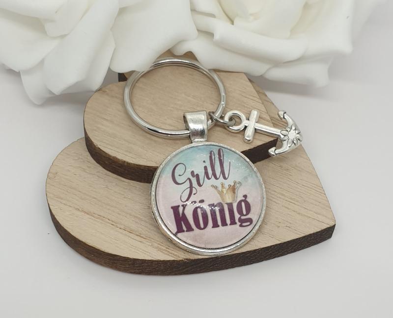 Schlüsselanhänger Grillkönig Schlüsselanhänger Grillkönig