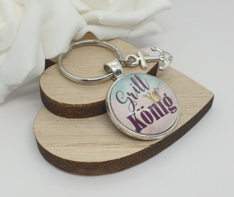 Schlüsselanhänger Grillkönig Schlüsselanhänger Grillkönig